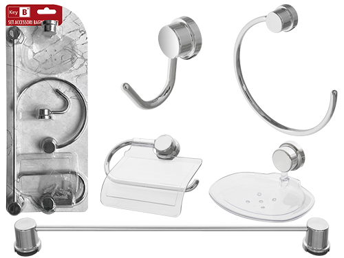 SET ACCESSORI BAGNO KEY B 5PZ -020001