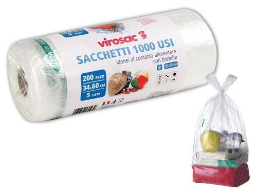 SACCHETTI MILLEUSI PZ.200 CM.34X60 (cartone 8 CF)