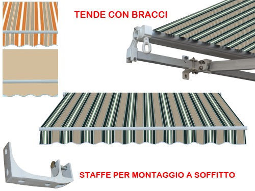 TENDE SOLE C/BRACCI 250X200 BEIGE