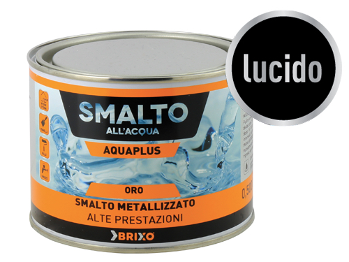 SMALTO BRIXO AQUAPLUS LT.0,5   ORO LUC. (cartone 6 PZ)