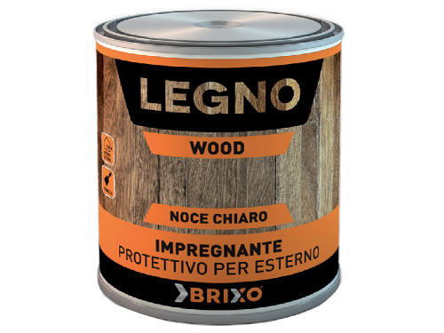 IMPREGNANTE BRIXO WOOD LT.0,750 NOCE CH. (cartone 6 PZ)