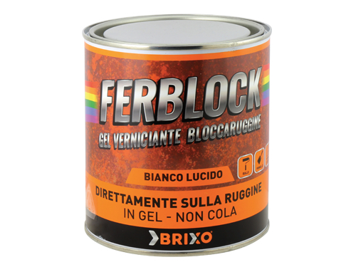 SMALTO BRIXO GEL LT.0,750 BIANCO LUC. (cartone 6 PZ)