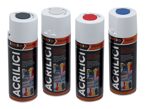 SPRAY BRIXO COLORS BIANCO OPACO 102 (cartone 6 PZ)