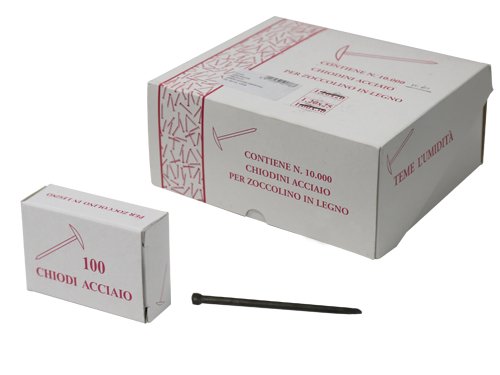 CHIODI ACCIAIO GRUPPINO CF.100 PZ 1,2X20 (cartone 100 CF)