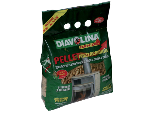 DIAVOLINA PELLET SPAZZACAMINO (cartone 10 PZ)