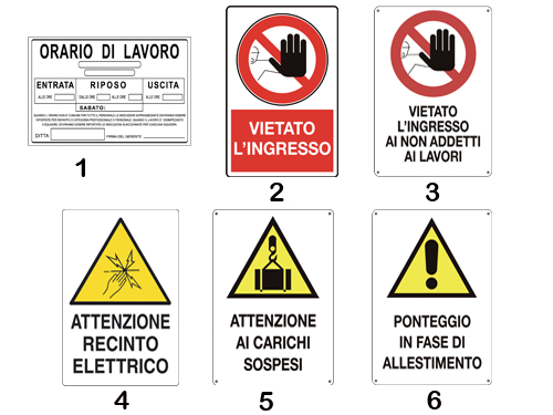 CARTELLI PONTEGGI IN ALLESTIM.60X40