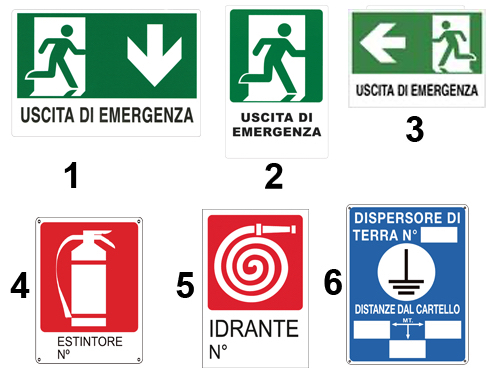 CARTELLI ESTINTORE N              -2053 (cartone 10 PZ)