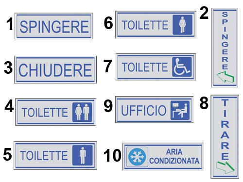 ETICHETTE ARIA CONDIZIONATA        A3844 (cartone 10 PZ)