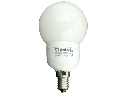 LAMPADINE B/C SFERA CALDA E14      9W  * (cartone 10 PZ)