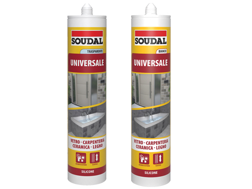 SILICONI SOUDAL UNIVERS.NERO 280 ML (cartone 12 PZ)