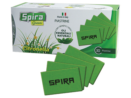 PIASTR.PROFUM.P/ELETT.SPIRA GREEN CF30PZ (cartone 24 PZ)