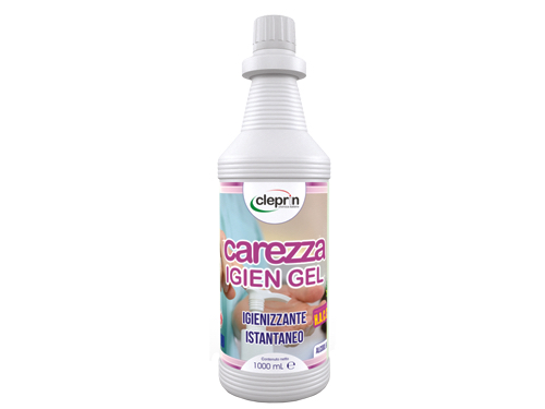 IGIENIZZANTE GEL MANI CAREZZA IGIEN LT.1 (cartone 12 PZ)