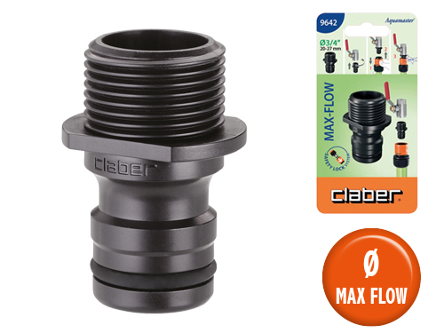 PRESE IRRIGATORI MAX FLOW M.3/4"   -9642 (cartone 10 PZ)