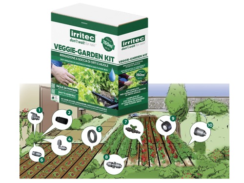 KIT IRRIGAZIONE A GOCCIA VEGGIE-GARDEN