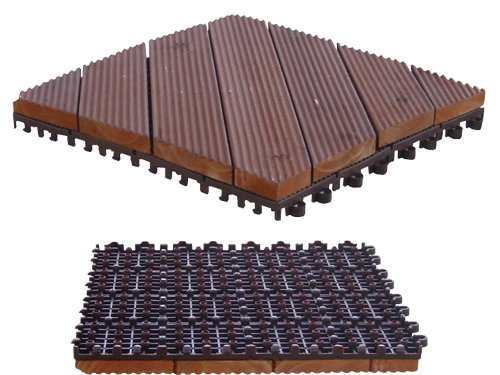 PARQUET PATIO C/SUPP.PLAST.CM.32X32X2,6 (cartone 12 PZ)