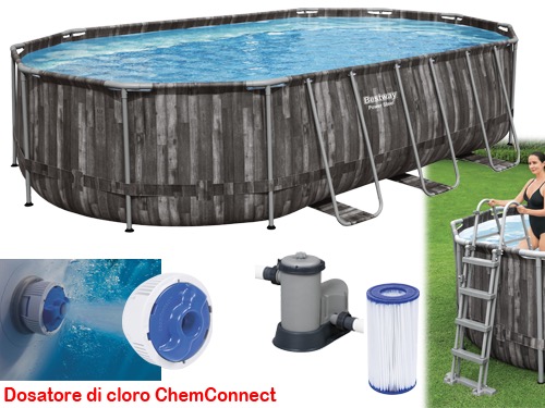 PISCINE STEEL OVALE RATT B/WA Y 5611R