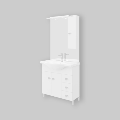 COMPOSIZIONE MOBILE DA BAGNO BETA 85 Bianco Lucido