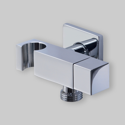 DUPLEX QUADRO CON PRESA ACQUA E RUBINETTO 1/2"-1/2"