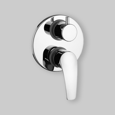 MISCELATORE DOCCIA INCASSO CON DEVIATORE 'NEW BERRY' Cromo