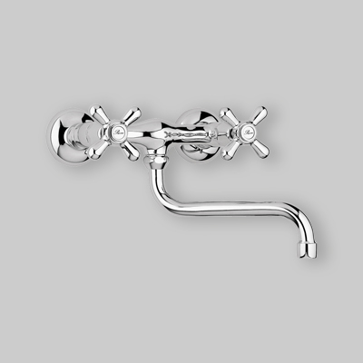 GRUPPO LAVELLO A MURO 'LIBERTY' Cromo