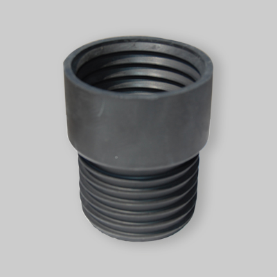 RIDUZIONE IN GOMMA NERA PER RACCORDO TUBI 80 x 75