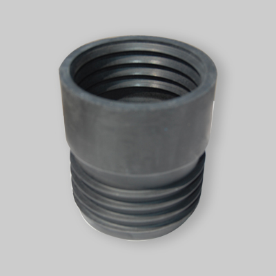 RIDUZIONE IN GOMMA NERA PER RACCORDO TUBI 75 X 80 -