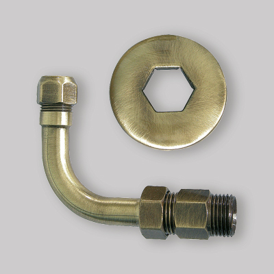 CURVETTA ESAGONALE BRONZATO 1/2" x 10