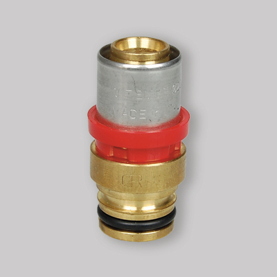 RACCORDO DRITTO DOPPIO PER TUBO MULTISTRATO/ATTACCO FASTEC TM 20 x 2