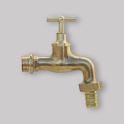 RUBINETTO PORTAGOMMA OTTONE LUCIDO 1/2"