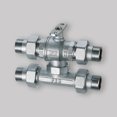 VALVOLA DI ZONA FAR 3 VIE CON TEE DI BY-PASS 3/4"