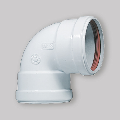 CURVA A 90° IN ALLUMINIO CON GUARNIZIONI Ø 80 FF