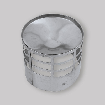 GRIGLIA INOX SCARICO FUMI Ø 100