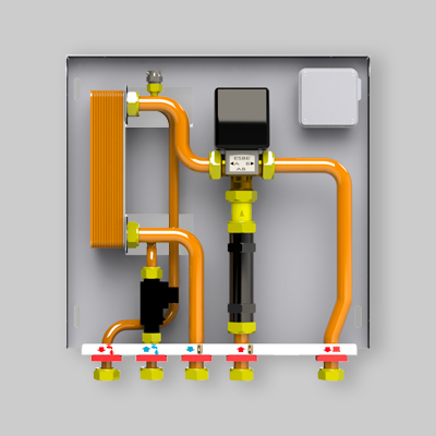 MODULO DI INTERFACCIA TERMOPRODOTTO/ACS CON GESTIONE RISCALDAMENTO KIT MX 120/1 MINI -