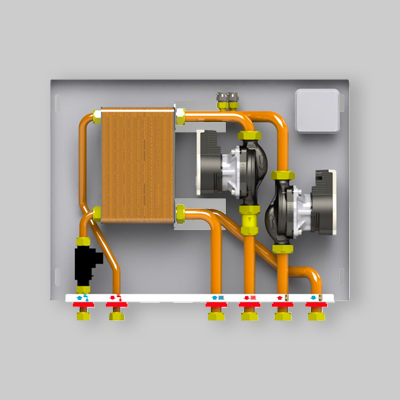 MODULO INTERFACCIA CALDAIA/TERMOPRODOTTO CON PRODUZIONE ACS KIT MX 135/2 -