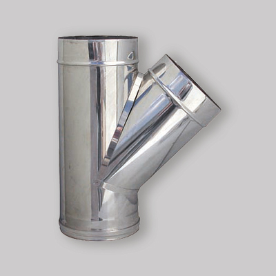 RACCORDO INOX A TEE 135° F/M/M Ø 250