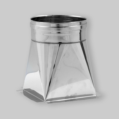 TRAMOGGIA INOX MONOPARETE 250 x 250 tubo Ø 250