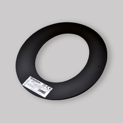 ROSONE A 45° NERO OPACO PESANTE Ø 130
