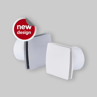 ASPIRATORE ELETTRICO Ø 100 CON FRONTALE CHIUSO Grigio