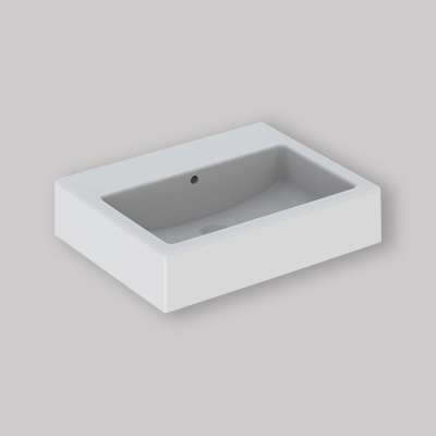 LAVABO DA APPOGGIO CON BACINO RETTANGOLARE "CLOSER" cm 60x46