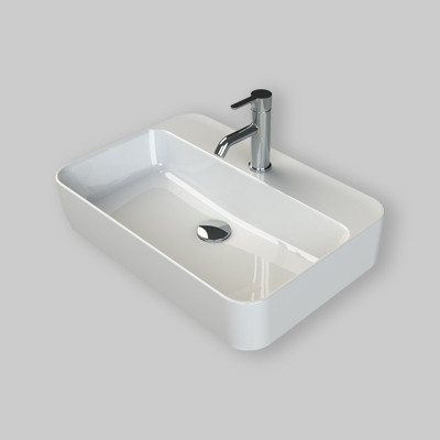 LAVABO DA APPOGGIO RETTANGOLARE CPR "SERIE ONE" 60 x 42 cm