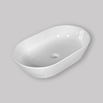 LAVABO DA APPOGGIO "ZETA" ELLITTICO 62x40
