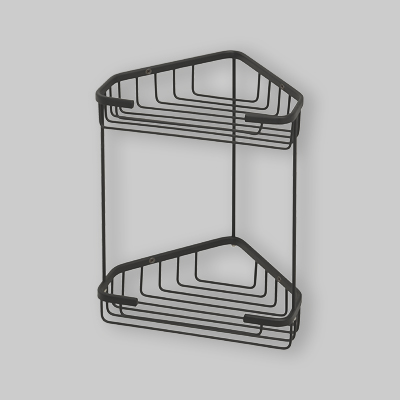 PORTA OGGETTI ANGOLARE A FILO Nero