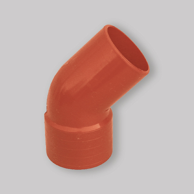 CURVA 45° IN PVC ARANCIO Ø 50