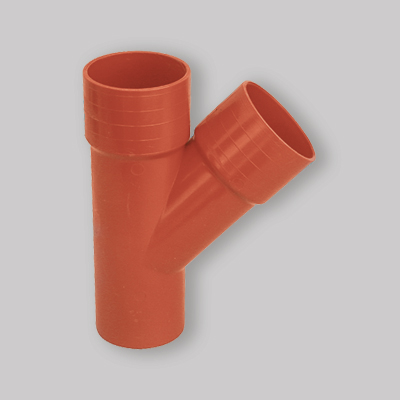 DERIVAZIONE 45° IN PVC ARANCIO Ø 80