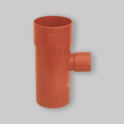 DERIVAZIONE RIDOTTA 87°-30 IN PVC ARANCIO 100 x 50