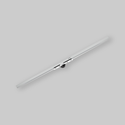 CANALINA DOCCIA "CLEANLINE 50" Nero Cromato/ spazzolato