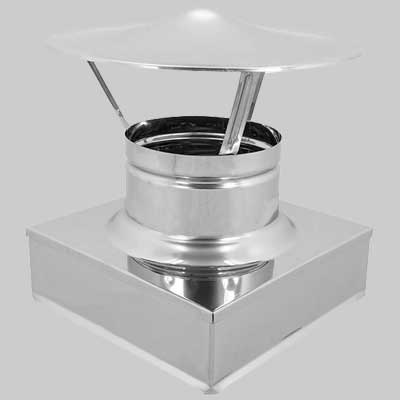 FUMAIOLO A CAPPELLO CINESE QUADRO 420x420 mm