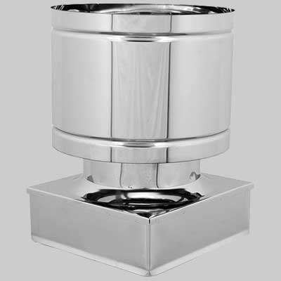 FUMAIOLO ANTIVENTO QUADRO 200x200 mm