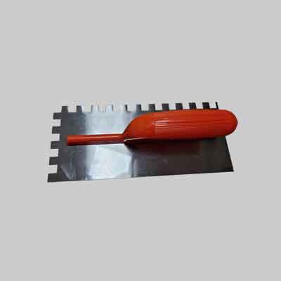 FRATTONE DENTATO C/MANICO IN PLASTICA IDEAL STAR 28x12 cm - Dentatura dx 7x7 mm