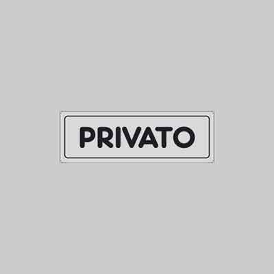 ETICHETTA ''PRIVATO'' cm 15x5 (cartone 10 pz)